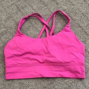 Women's Lululemon Pink Sports Bra size 8